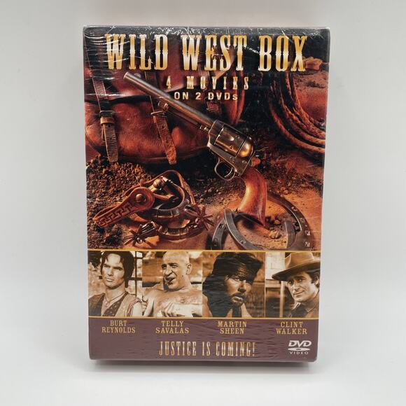 WILD WEST BOX 4 Movies (DVD, 2-Disc Set, 2005) - Picture 1 of 2